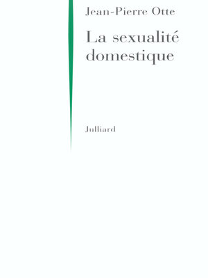 cover image of La sexualité domestique